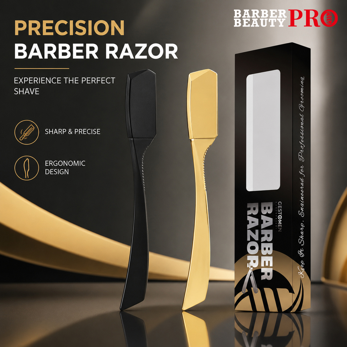 Straight Razor Safety - Professional Barber Straight Edge Razor for