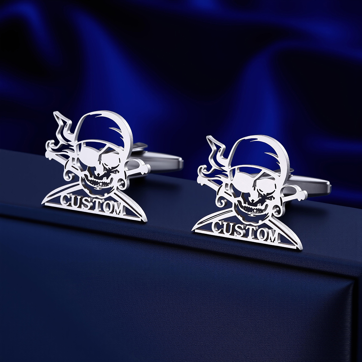 Men Grooming Usa - Cxwind Custom Name Cufflinks Stainless Steel