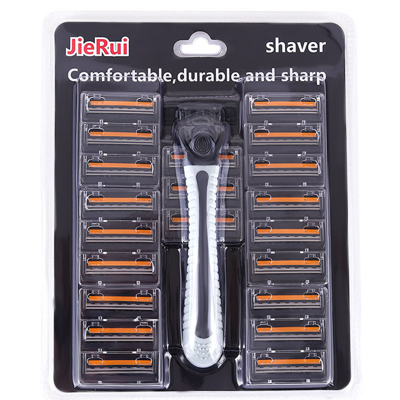 Straight Razor Safety - Multiple blade heads can be replaced