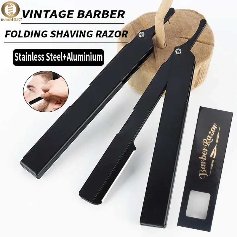 Straight Razor Safety - Professional Men Shaving Razor Barber Hair