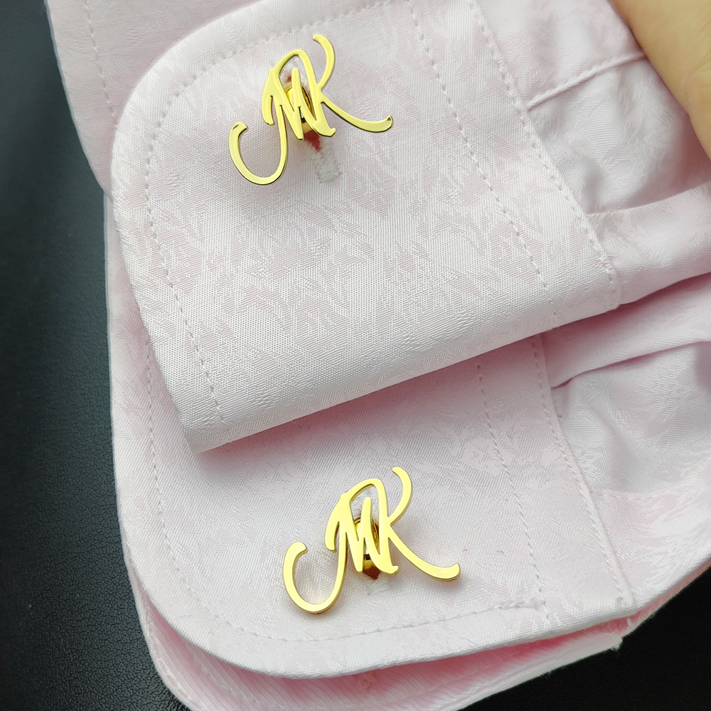 Men Grooming Usa - Custom Cufflinks for Groom Stainless Steel