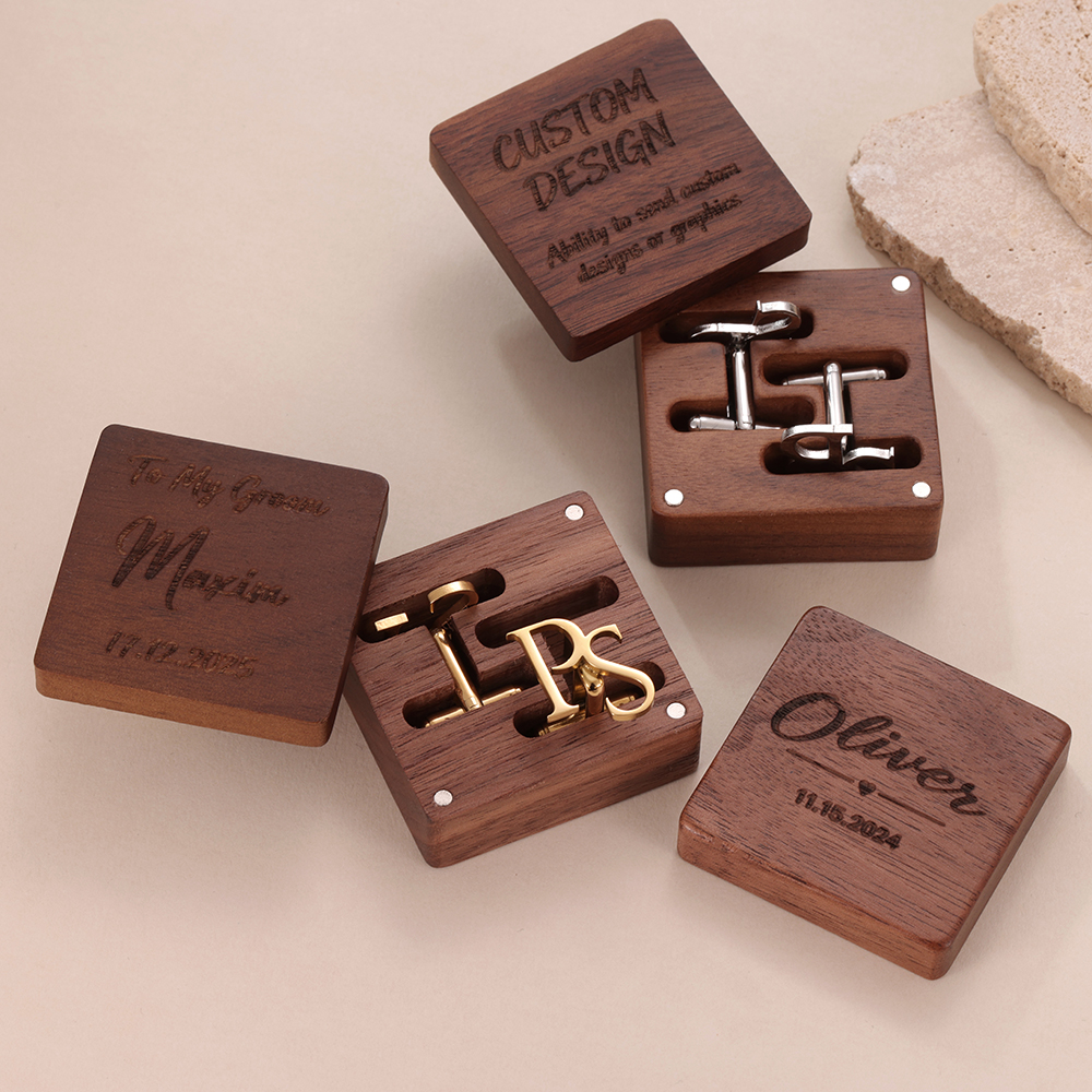 Stainless Steel Custom Cufflin - Men Grooming Usa のレビューと価格