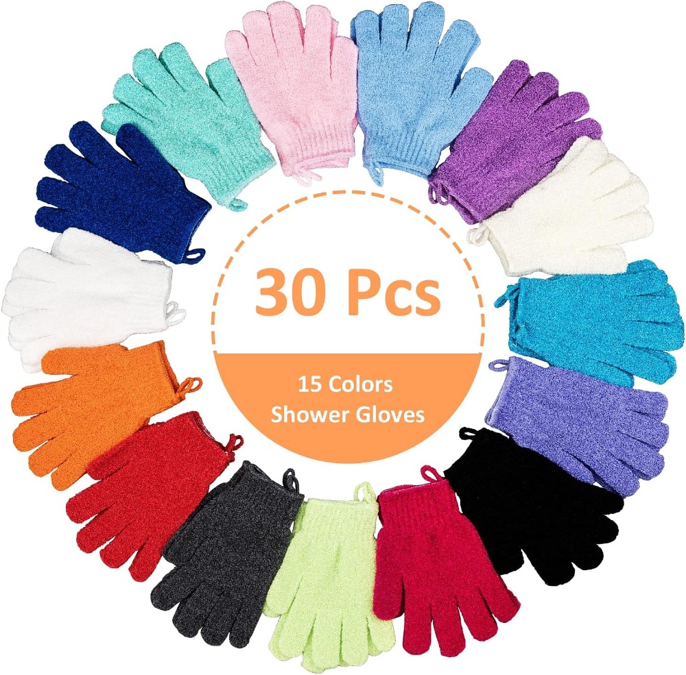 30 Pcs Exfoliating Gloves for  - Exfoliating Scrub Mens のレビューと価格
