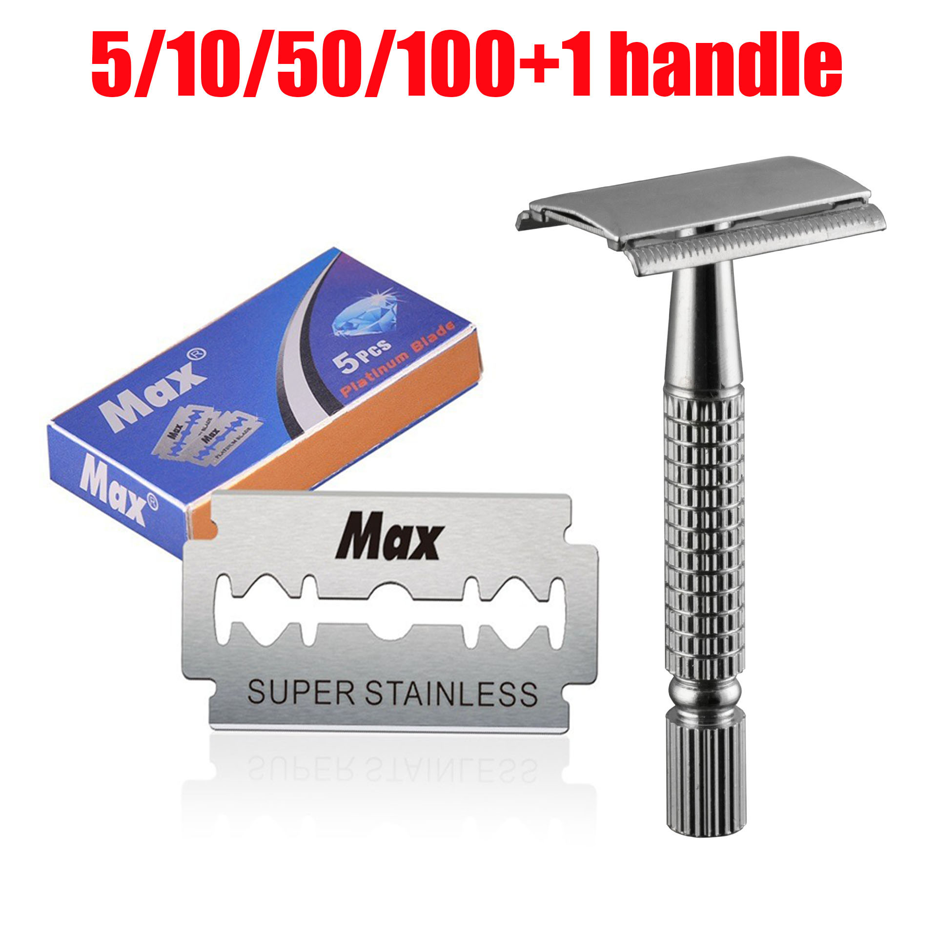 1 Pcs Shaving Razor + 5/10/50/ - Straight Razor Safety のレビューと価格