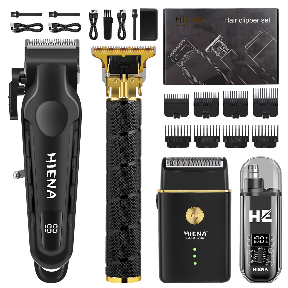 HIENA 4-in-1 Hair Clipper Set  - Mens Grooming Barber のレビューと価格