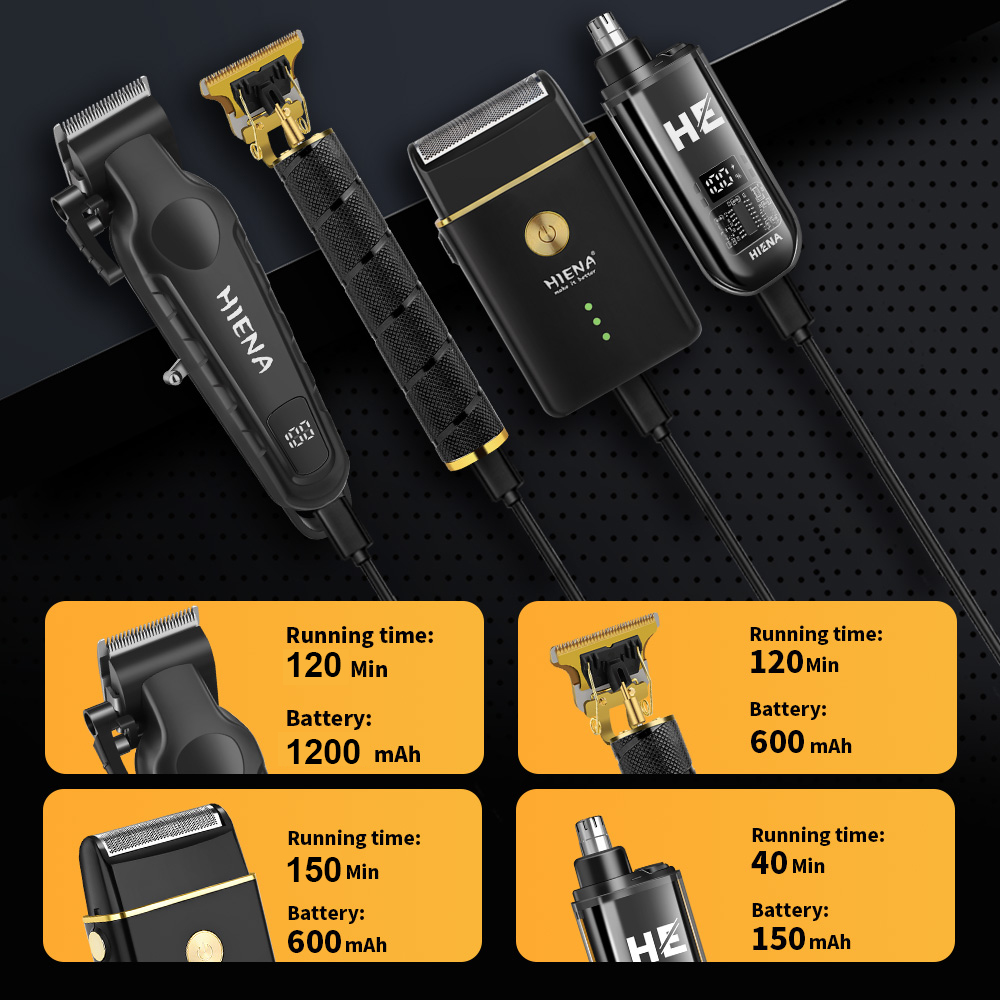 HIENA 4-in-1 Hair Clipper Set  - Mens Grooming Barber のレビューと価格