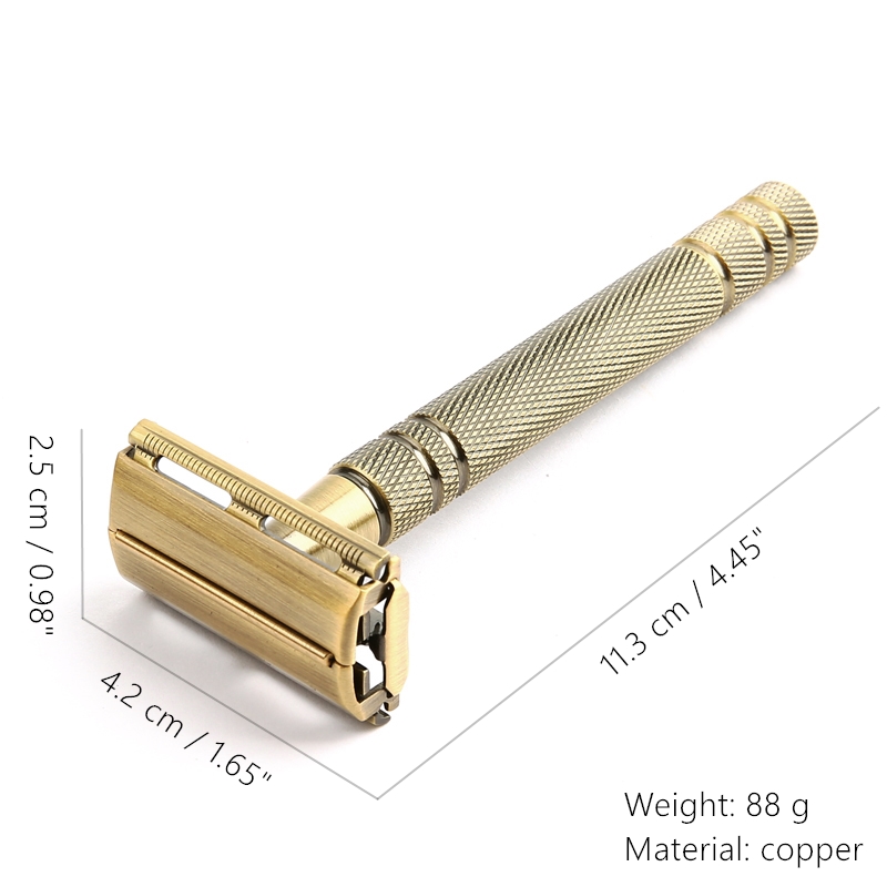 YINTAL Men's Bronze Classic Do - Straight Razor Safety のレビューと価格