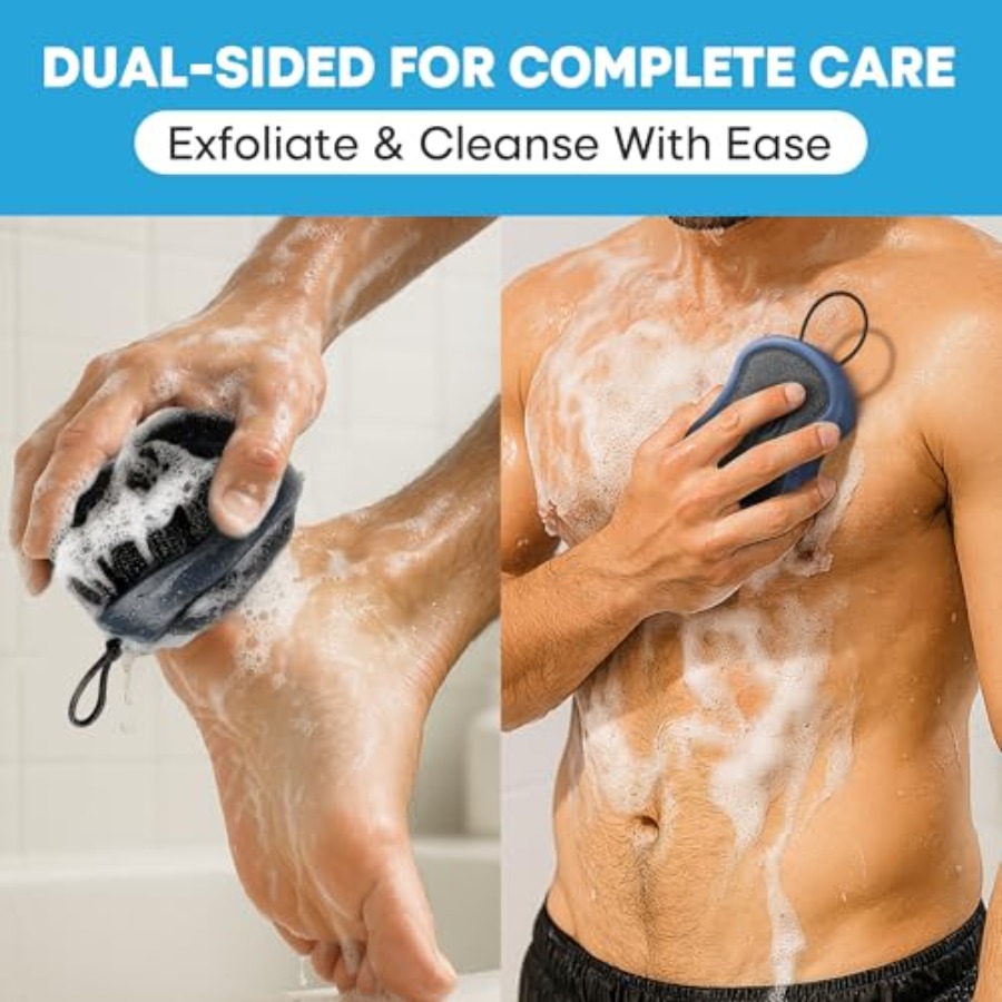 Shower Scrubber for Body 2-in- - Exfoliating Scrub Mens のレビューと価格