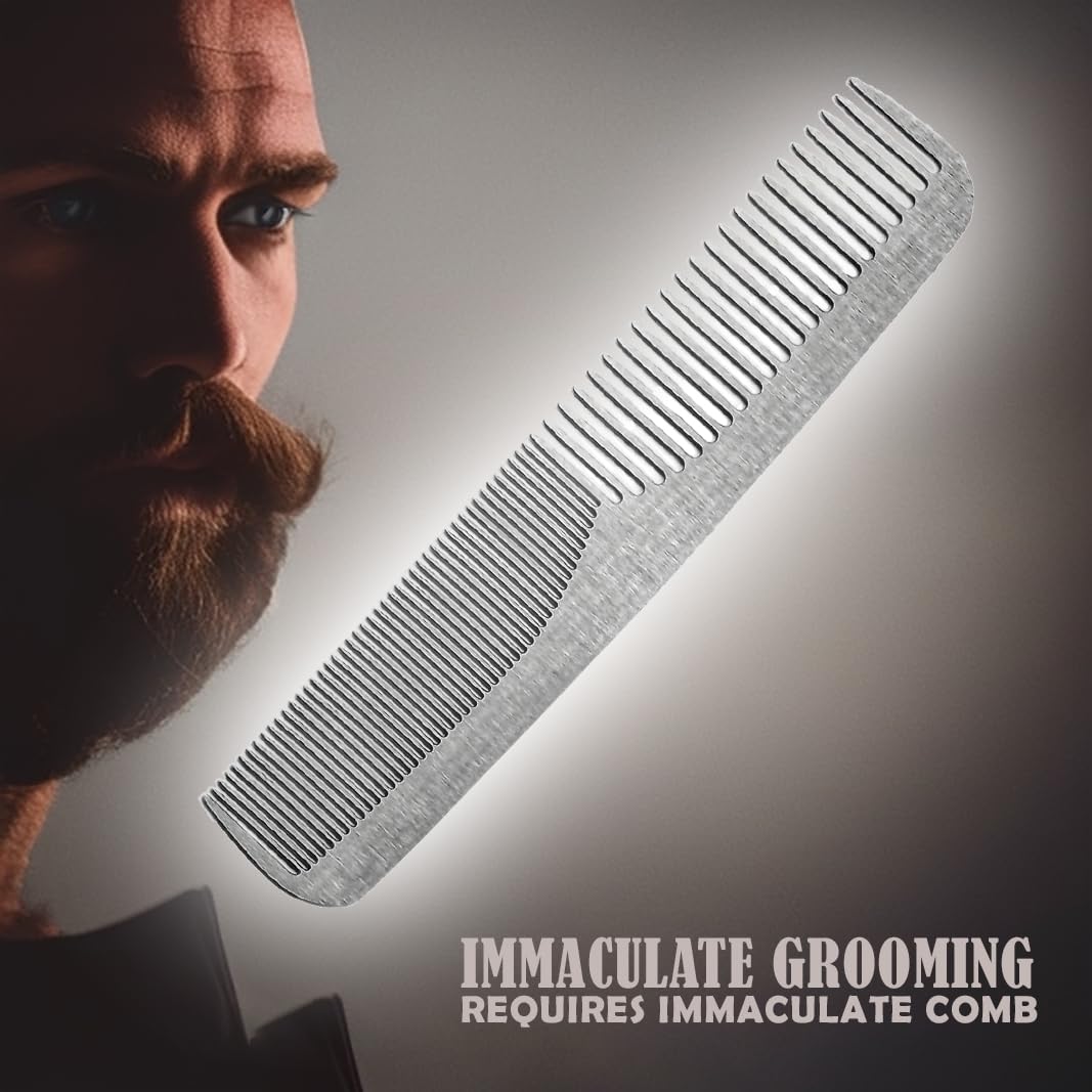 Stainless Steel Comb, Barber G - Mens Grooming Barber のレビューと価格