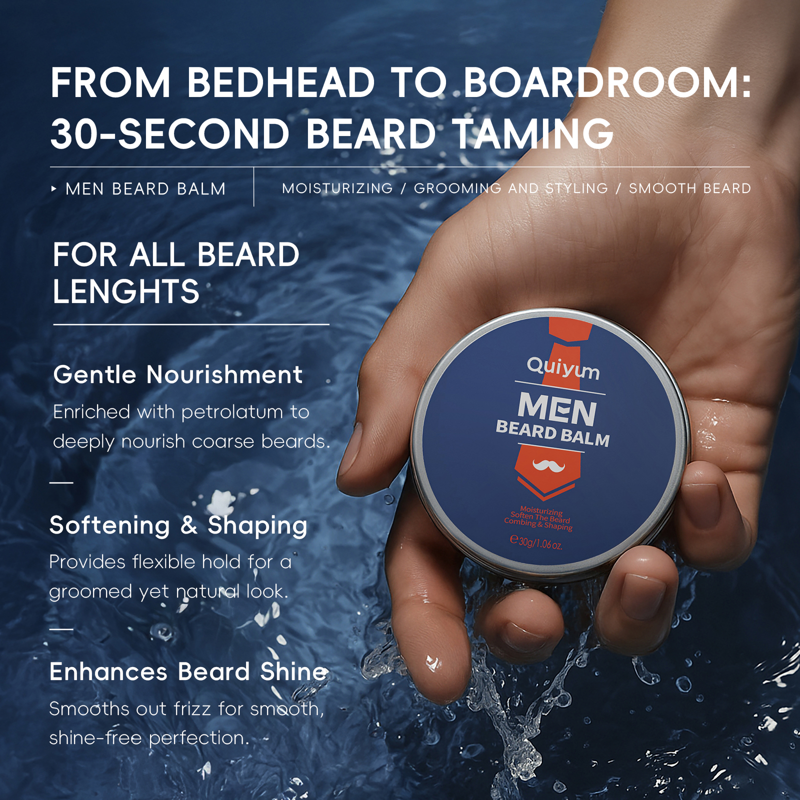 QUIYUM 4Pcs Men Beard & Facial - Exfoliating Scrub Mens のレビューと価格