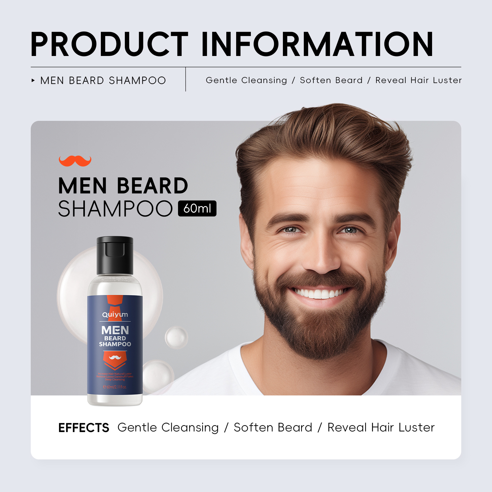 QUIYUM 4Pcs Men Beard & Facial - Exfoliating Scrub Mens のレビューと価格