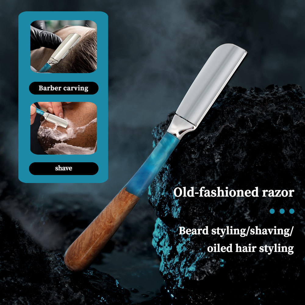 1Pc New Pro Wood Handle Baber  - Straight Razor Safety のレビューと価格