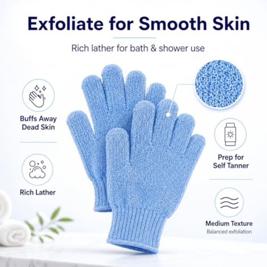 ATB 4 Pairs Exfoliating Gloves - Exfoliating Scrub Mens のレビューと価格