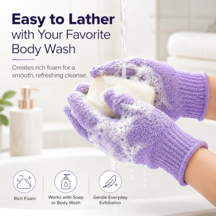 ATB 4 Pairs Exfoliating Gloves - Exfoliating Scrub Mens のレビューと価格