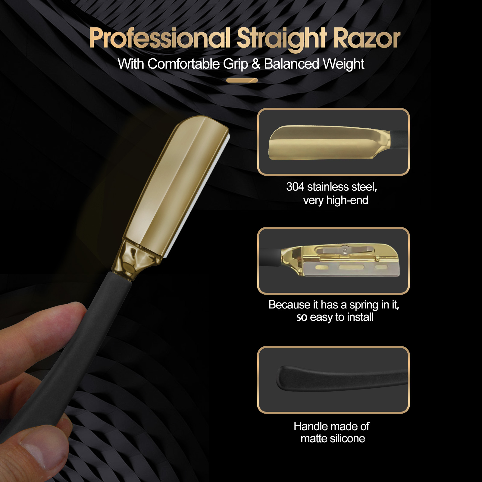 1Pc Pro Baber Beard Straight E - Straight Razor Safety のレビューと価格