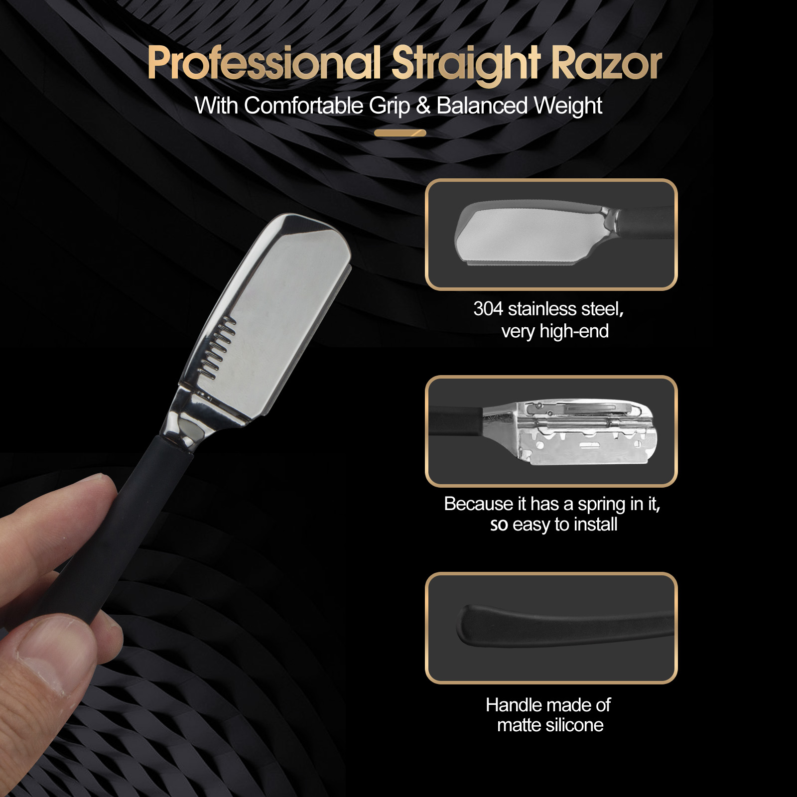 1Pc Pro Baber Beard Straight E - Straight Razor Safety のレビューと価格