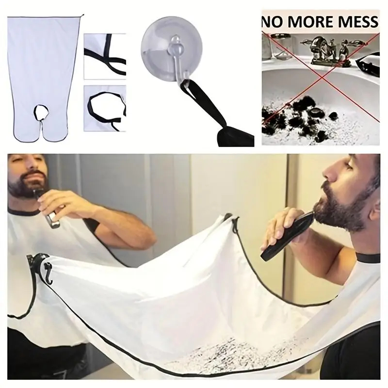 Shaving Hair Catcher Beard Bib - Men'S Grooming Mirror のレビューと価格