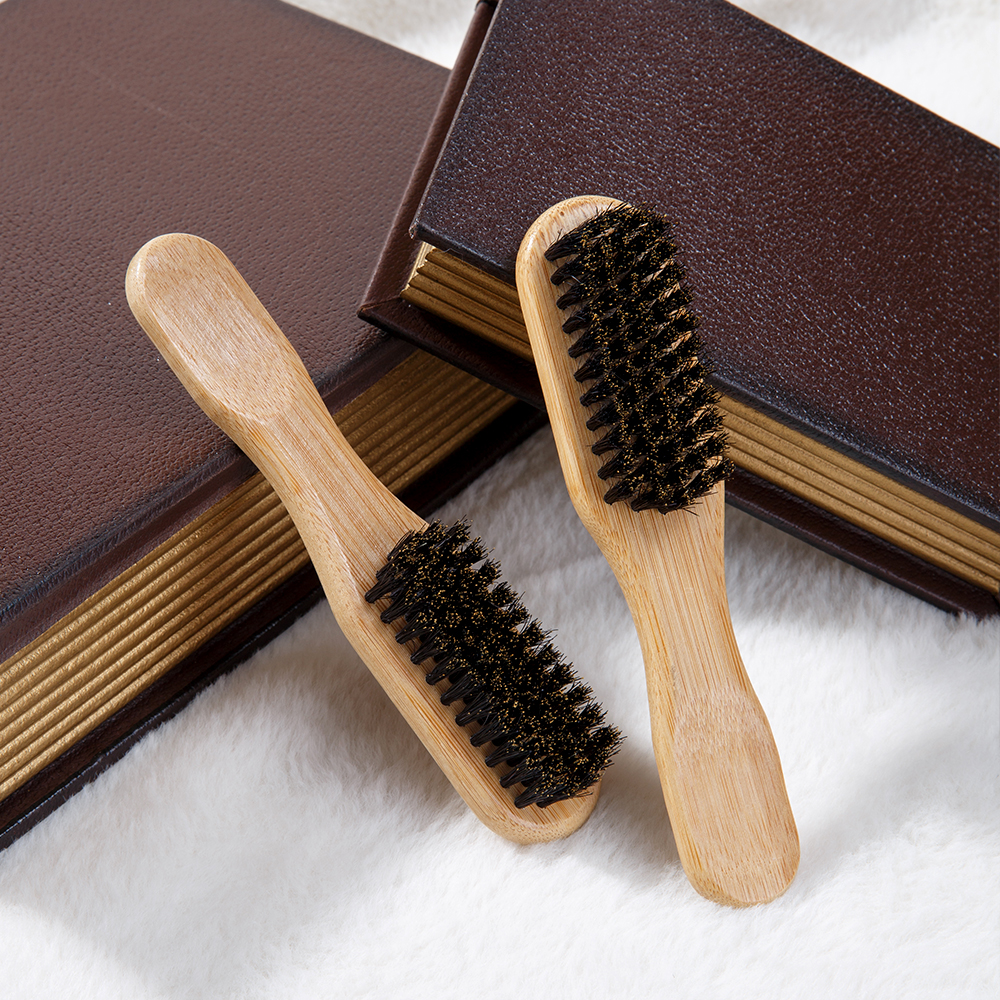 Bamboo Wood Bristle Brush Redu - Mens Grooming Barber のレビューと価格